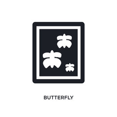 butterfly isolated icon. simple element illustration from museum concept icons. butterfly editable logo sign symbol design on white background. can be use for web and mobile
