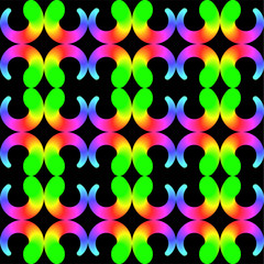 Abstract seamless pattern with rainbow color
