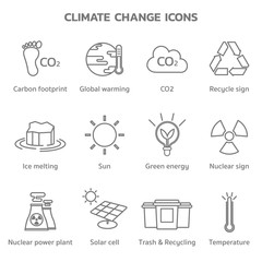 climate change icons