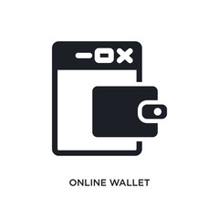 online wallet isolated icon. simple element illustration from payment methods concept icons. online wallet editable logo sign symbol design on white background. can be use for web and mobile