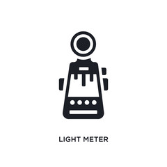 light meter isolated icon. simple element illustration from photography concept icons. light meter editable logo sign symbol design on white background. can be use for web and mobile