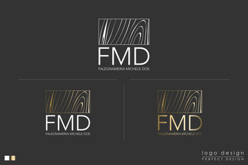 Fototapeta premium Logo design for activity dedicated to wood