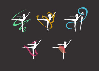 logo for a sewing studio, dresses for ballerinas