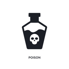 poison isolated icon. simple element illustration from science concept icons. poison editable logo sign symbol design on white background. can be use for web and mobile