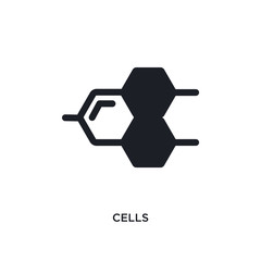 Fototapeta premium cells isolated icon. simple element illustration from science concept icons. cells editable logo sign symbol design on white background. can be use for web and mobile