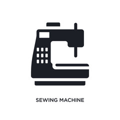 sewing machine isolated icon. simple element illustration from sew concept icons. sewing machine editable logo sign symbol design on white background. can be use for web and mobile