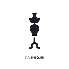 mannequin isolated icon. simple element illustration from sew concept icons. mannequin editable logo sign symbol design on white background. can be use for web and mobile