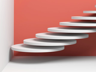 3d white cylindrical objects