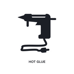 hot glue isolated icon. simple element illustration from sew concept icons. hot glue editable logo sign symbol design on white background. can be use for web and mobile