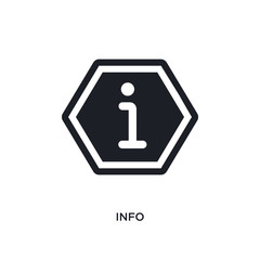 info isolated icon. simple element illustration from signs concept icons. info editable logo sign symbol design on white background. can be use for web and mobile