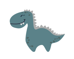 cute dinosaur drawn as vector for kids fashion