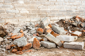 Pile of construction waste.