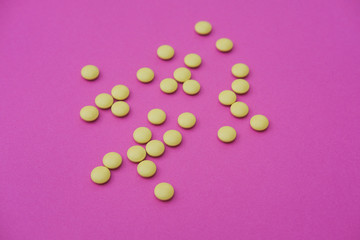 Heart pills. Medical tablets