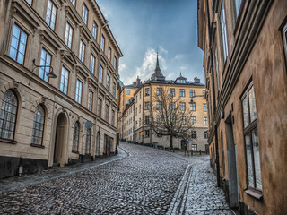 A beautiful view from the streets of Stockholm.