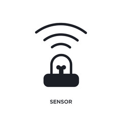 sensor isolated icon. simple element illustration from smart house concept icons. sensor editable logo sign symbol design on white background. can be use for web and mobile