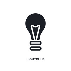 lightbulb isolated icon. simple element illustration from smart house concept icons. lightbulb editable logo sign symbol design on white background. can be use for web and mobile