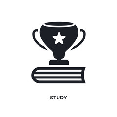 study isolated icon. simple element illustration from success concept icons. study editable logo sign symbol design on white background. can be use for web and mobile