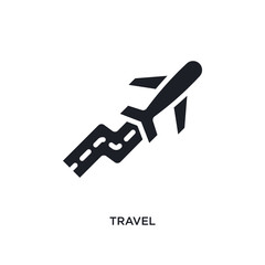 travel isolated icon. simple element illustration from success concept icons. travel editable logo sign symbol design on white background. can be use for web and mobile