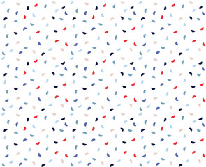 Seamless Pattern Colourful Semicircles, Confetti Style	