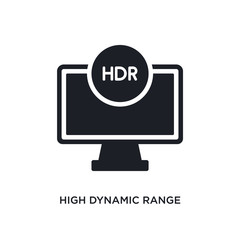 high dynamic range imaging isolated icon. simple element illustration from ultimate glyphicons concept icons. high dynamic range imaging editable logo sign symbol design on white background. can be