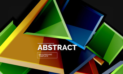 Squares and triangles geometrical background