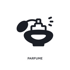 parfume isolated icon. simple element illustration from woman clothing concept icons. parfume editable logo sign symbol design on white background. can be use for web and mobile
