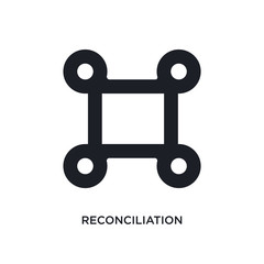 reconciliation isolated icon. simple element illustration from zodiac concept icons. reconciliation editable logo sign symbol design on white background. can be use for web and mobile
