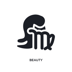 Obraz premium beauty isolated icon. simple element illustration from zodiac concept icons. beauty editable logo sign symbol design on white background. can be use for web and mobile