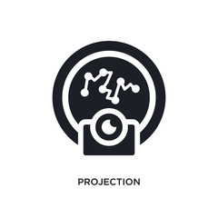 projection isolated icon. simple element illustration from zodiac concept icons. projection editable logo sign symbol design on white background. can be use for web and mobile