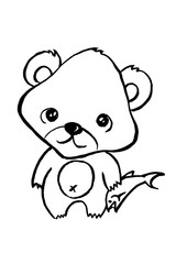 Obraz na płótnie Canvas 子熊のイラスト