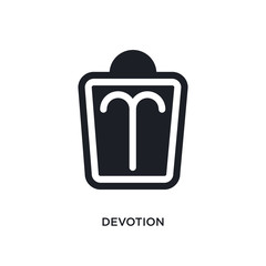 devotion isolated icon. simple element illustration from zodiac concept icons. devotion editable logo sign symbol design on white background. can be use for web and mobile
