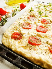 Traditional italian focaccia