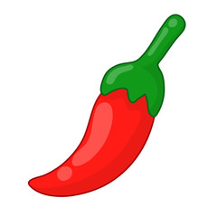 Red hot chili peppers isolated illustration on white background