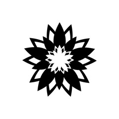 Flower icon isolated on white background