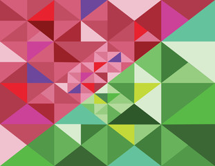 abstract polygonal green landscape