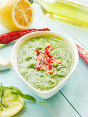 Fresh green sauce