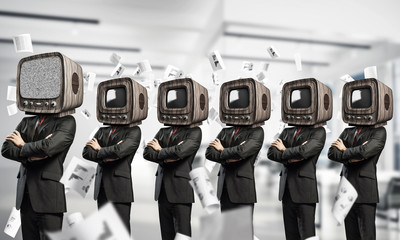 Television addiction of business people.