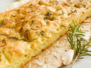 Traditional italian focaccia