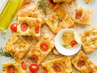 Traditional italian focaccia