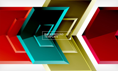 Techno arrow background, template design