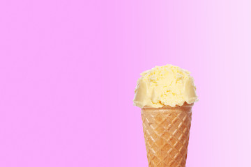 Vanilla Ice Cream Cone 