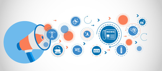 newspaper line icon. Detailed set icons of media element icon. Premium quality graphic design. One of the collection icons for websites, web design, mobile app