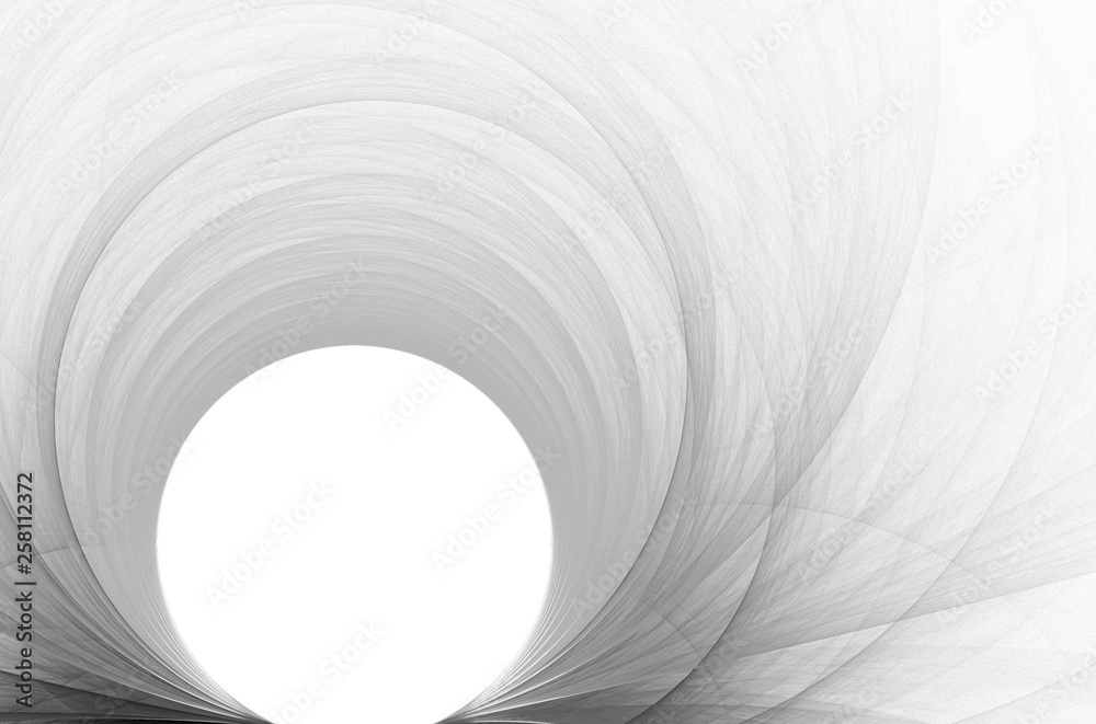 Poster Grey translucent background with circle. Subtle raster graphics