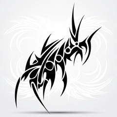 Tribal tattoo. Vector illustration.