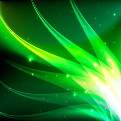 Shiny green abstract background