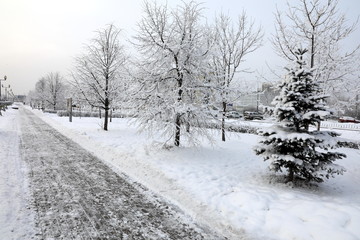 Winter in Moscow, Russia