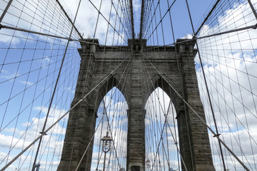 Obraz na płótnie Canvas brooklyn bridge in new york
