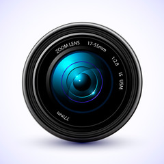 Photography background, camera photo lens with flare