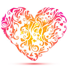 Abstract Valentines heart
