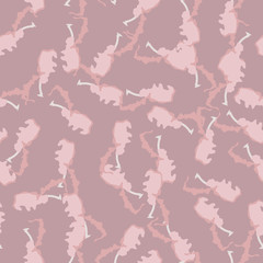 UFO camouflage of various shades of pink, white and nude colors